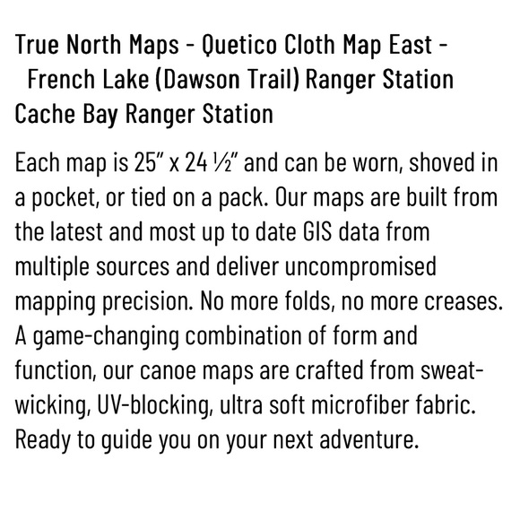 True North Cloth Maps- Two Maps Included - Picture 6 of 7